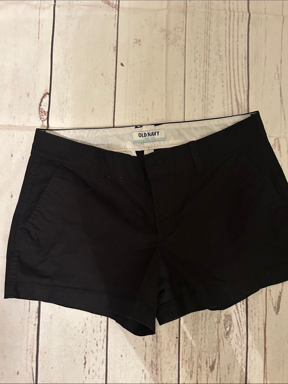 Old Navy Black Women's Chino Bermuda Shorts